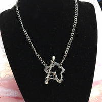 butterfly toggle clasp necklace